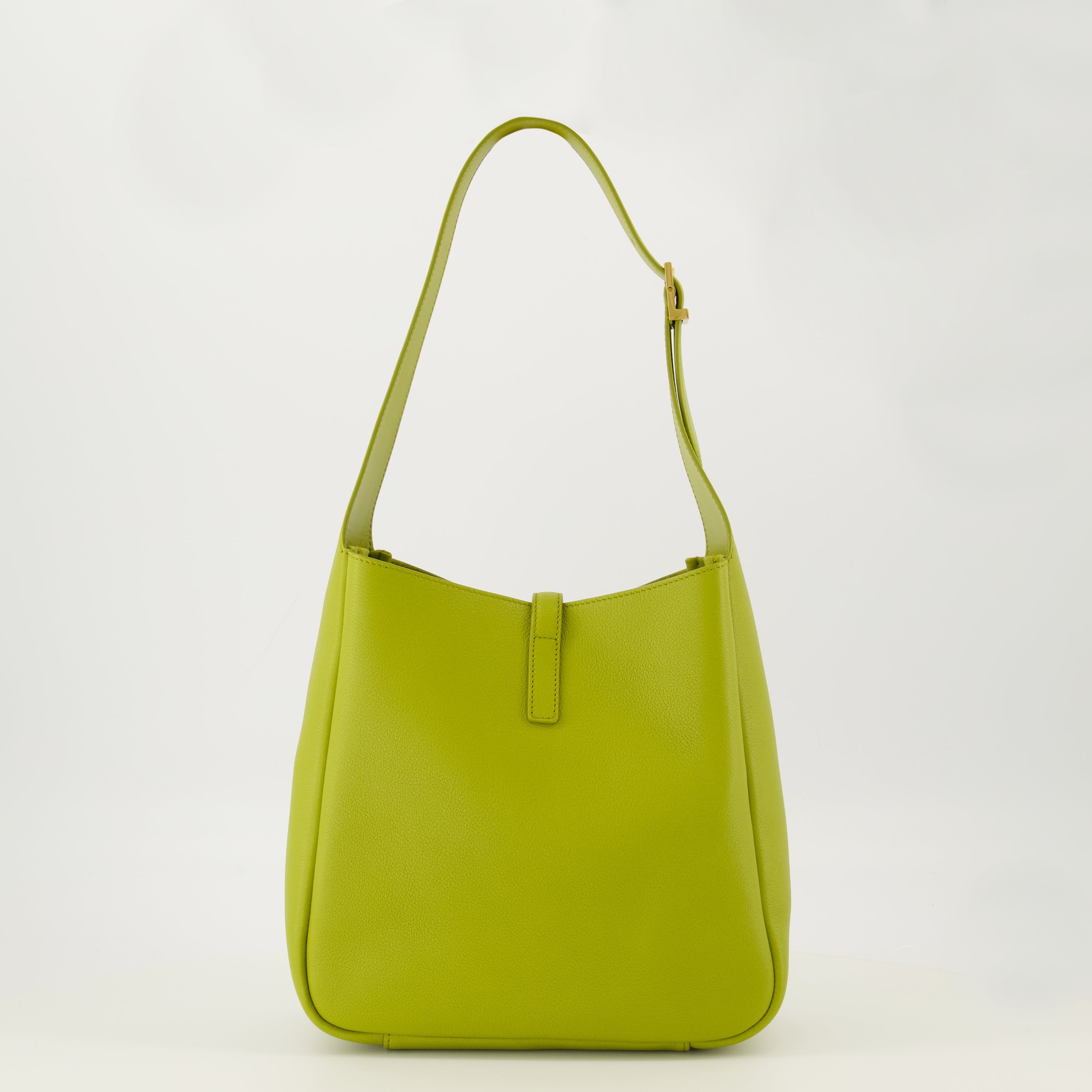 Imagen del artículo Bolso Le 5 à 7 pequeño de cuero verde de la marca Saint Laurent para mujer - Temporada Primavera-Verano 2026 - Vista Trasera