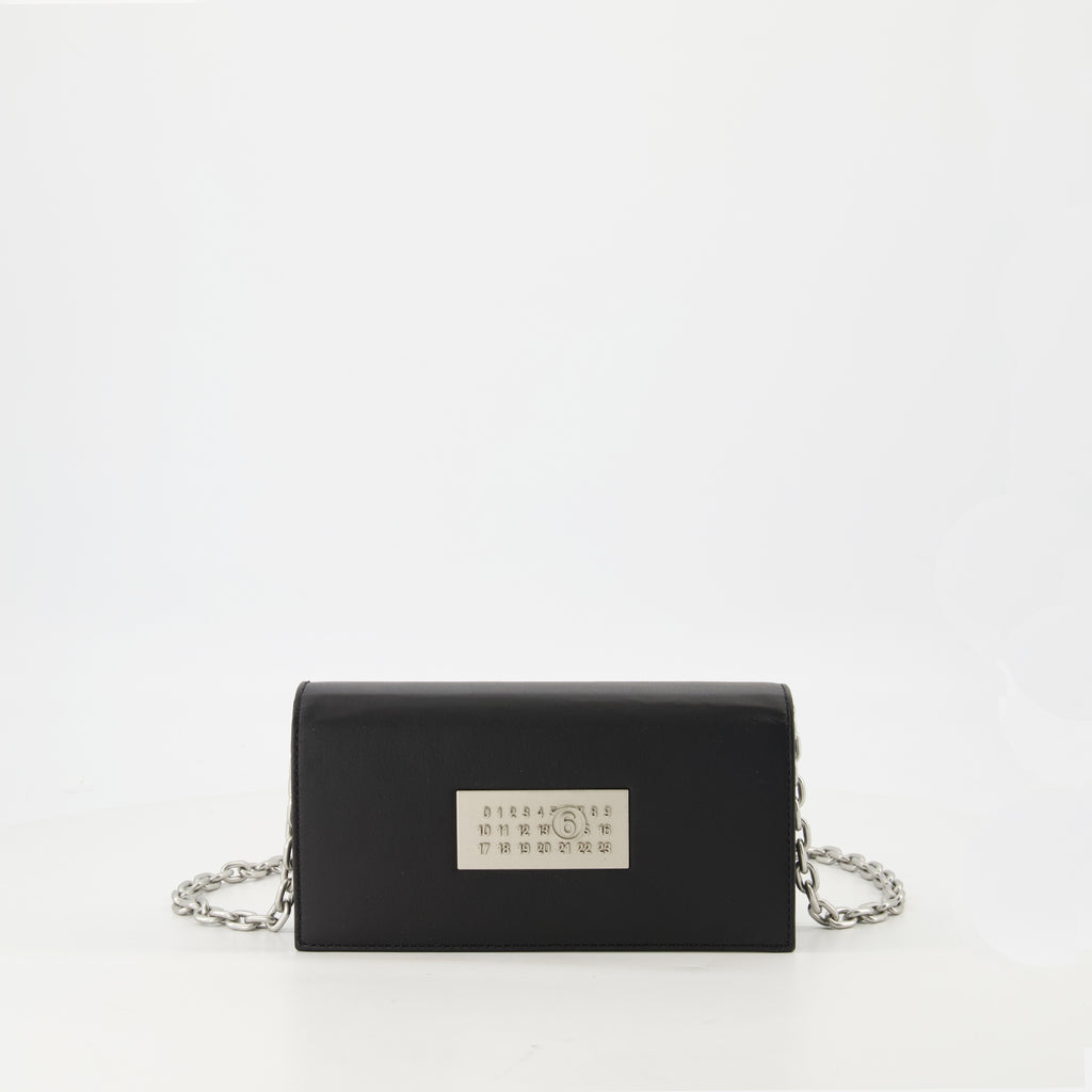 Pouches Chain Wallet Mm6 Black Femme