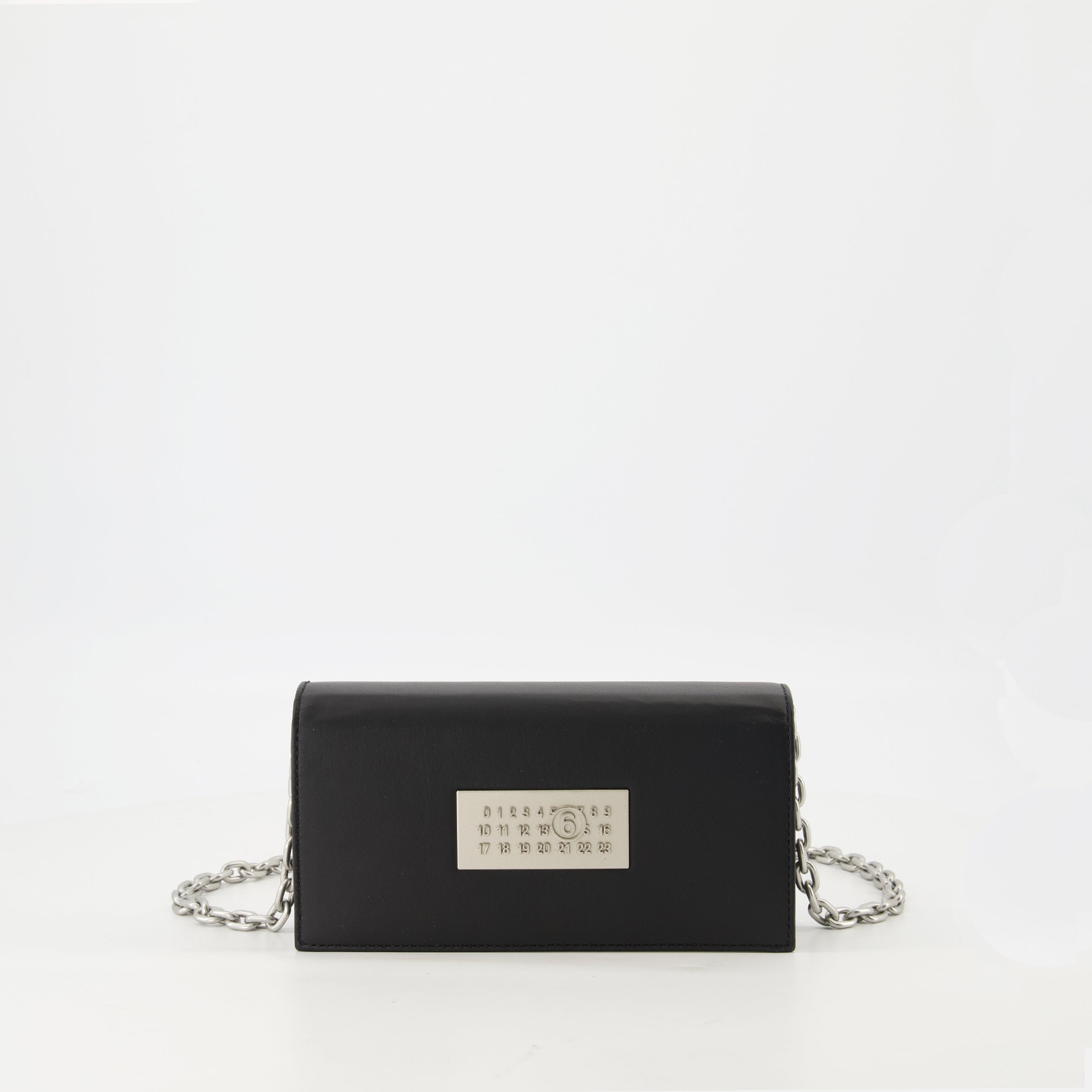 Pouches Chain Wallet Mm6 Black Femme