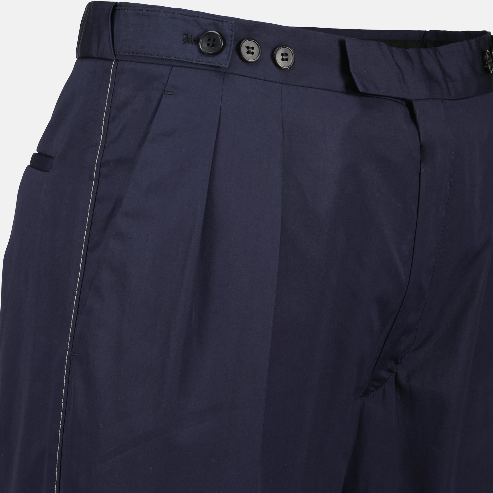 Pantalons Pantalon en coton Prada Bleu foncé Homme