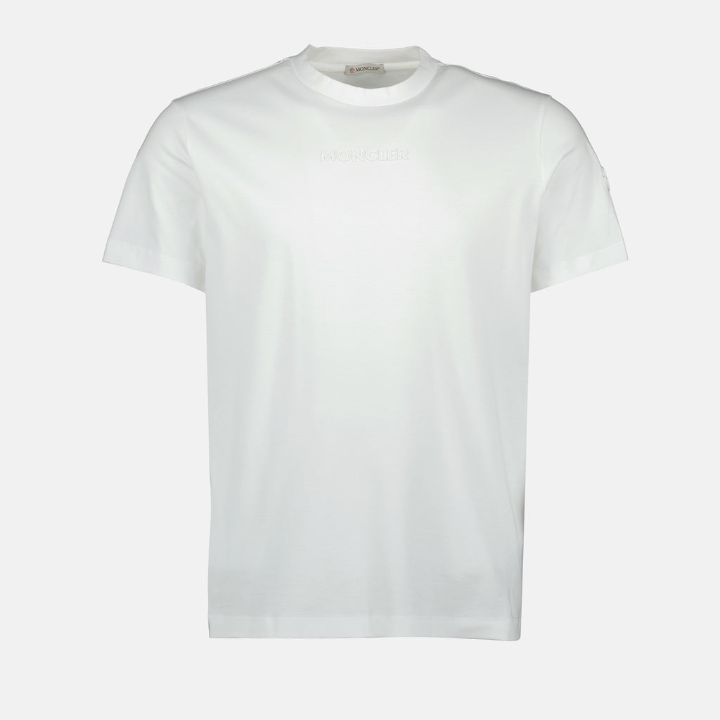 T-shirts T-shirt blanc à logo Moncler Blanc Homme