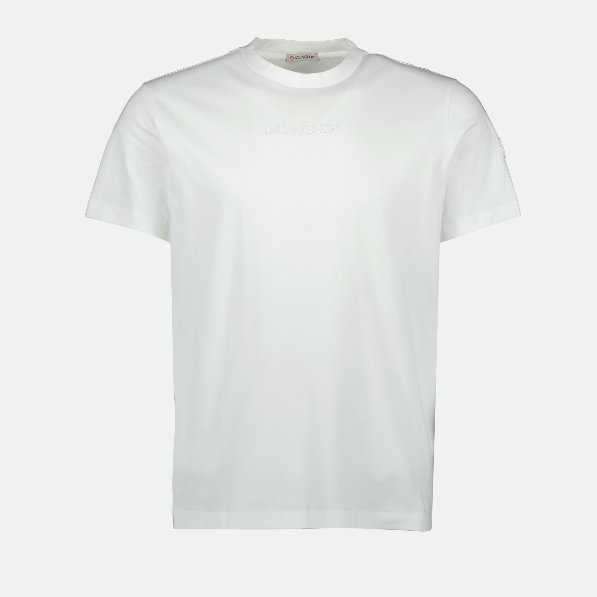 T-shirts T-shirt blanc à logo Moncler Blanc Homme