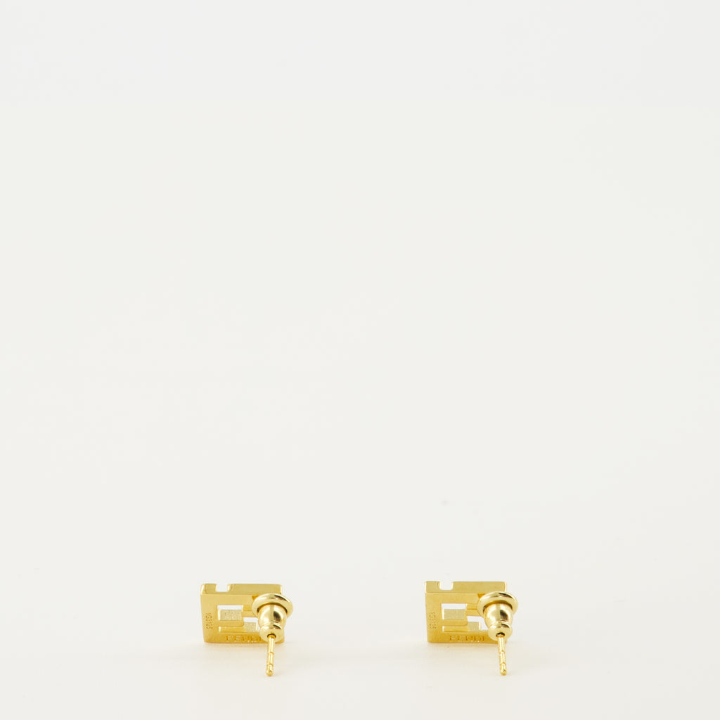 Image of the Forver bordeaux earrings from the brand Fendi for Women - Spring-Summer 2026 - Back View