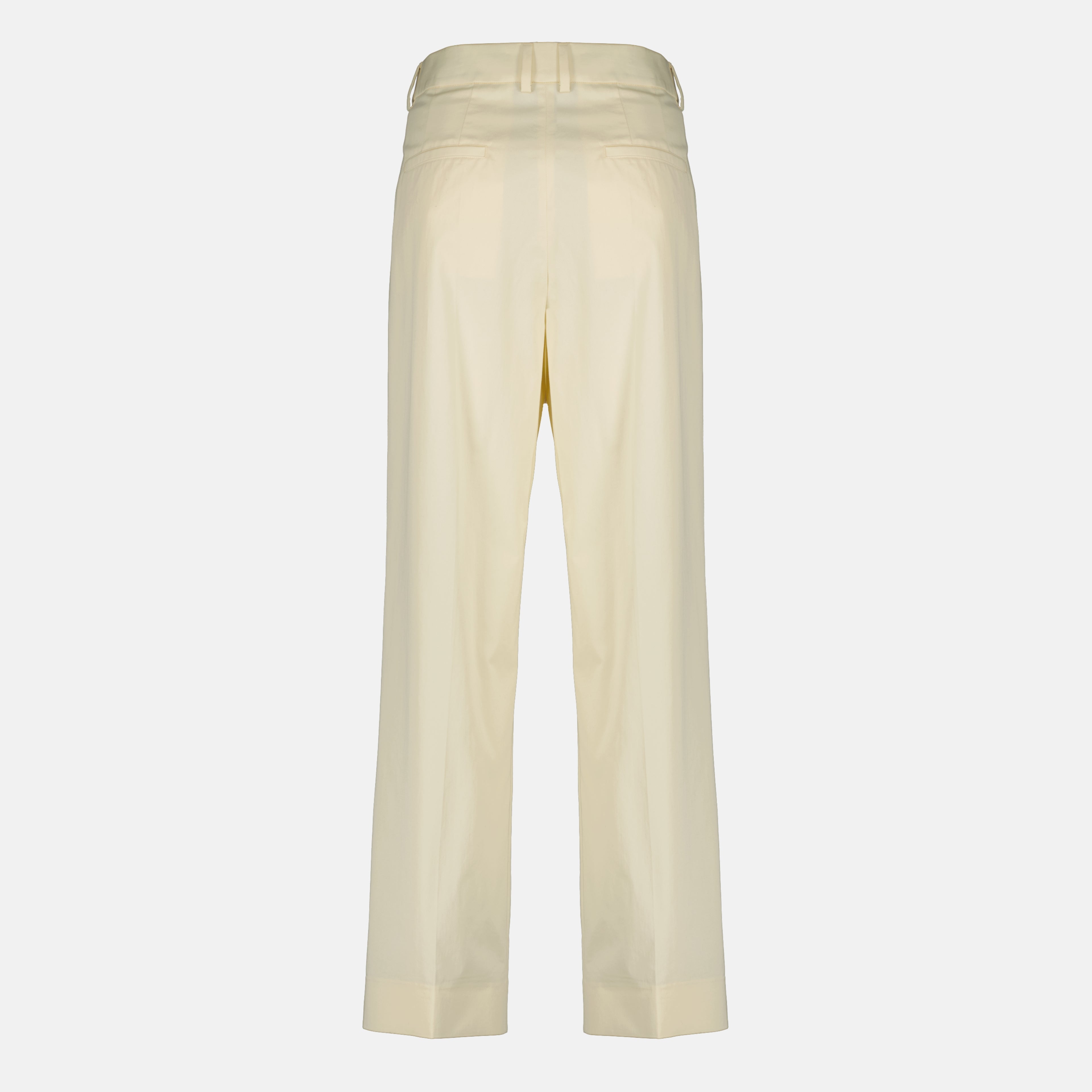 Pantalons 와이드 코튼 개바딘 팬츠 Moncler Blanc Femme