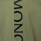 T-shirt T-shirt con Logo Verticale Moncler Verde Homme