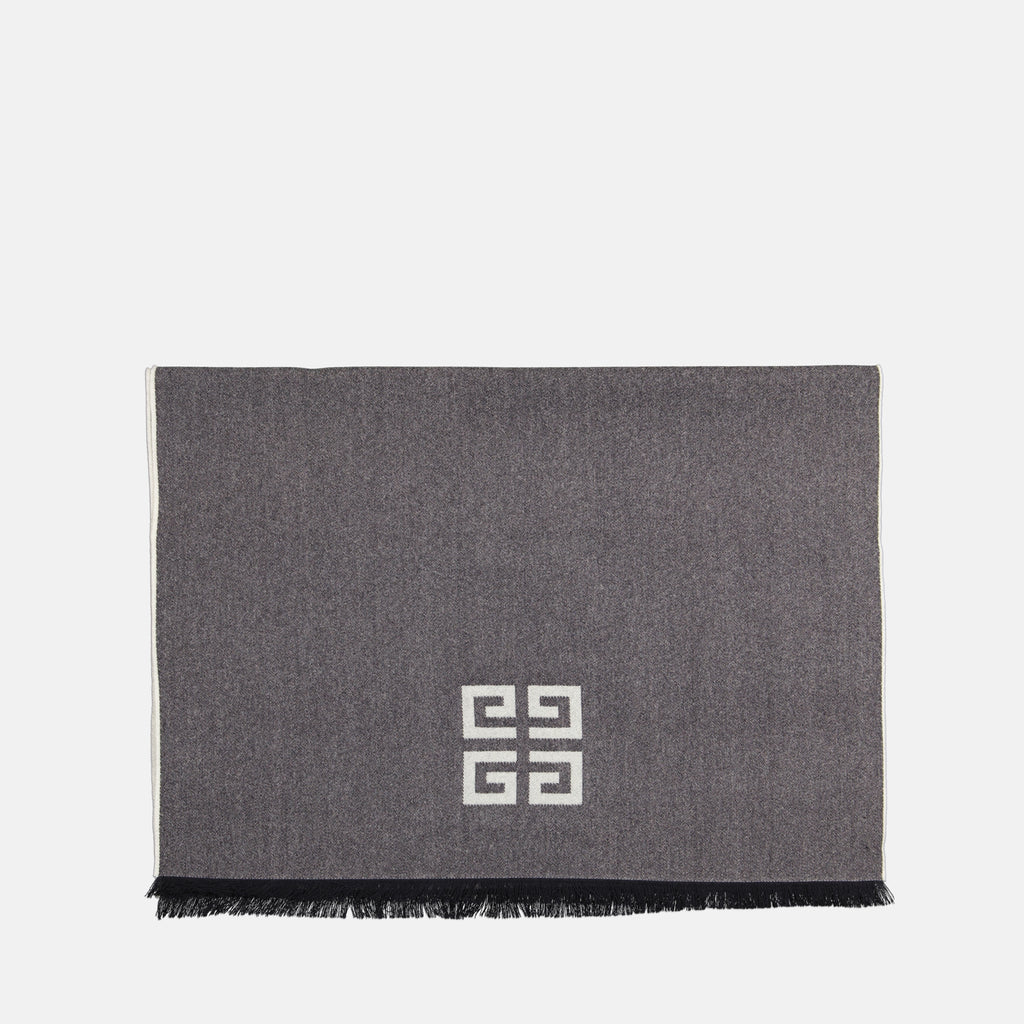 Écharpes, foulards et gants Écharpe 4G en laine Givenchy Gris Femme