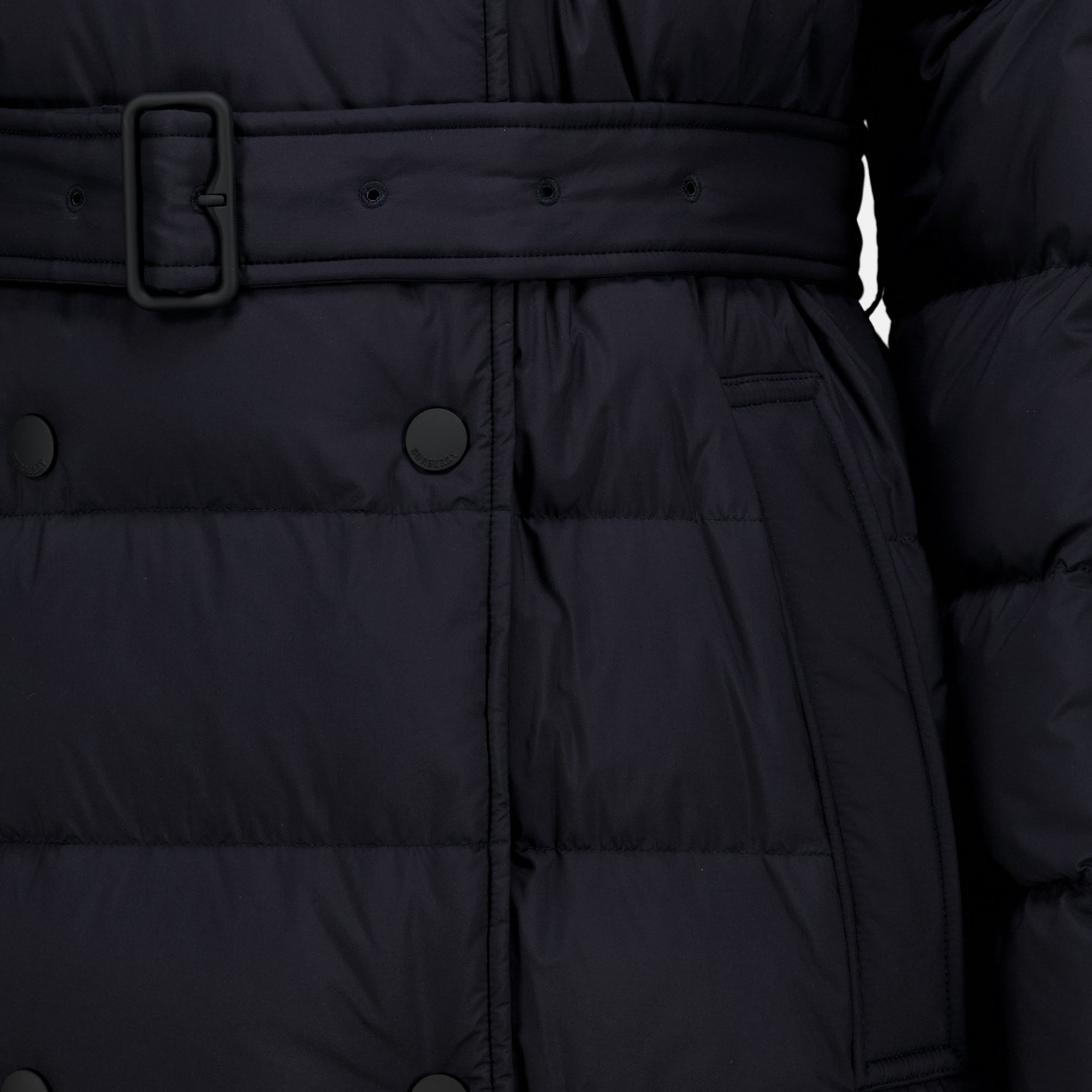 Manteaux Doudoune longue en nylon Burberry Noir Femme