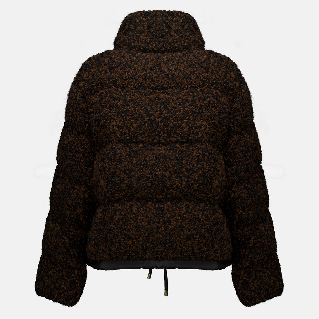 Manteaux Doudoune en tweed Trascendance Moncler Marron Femme