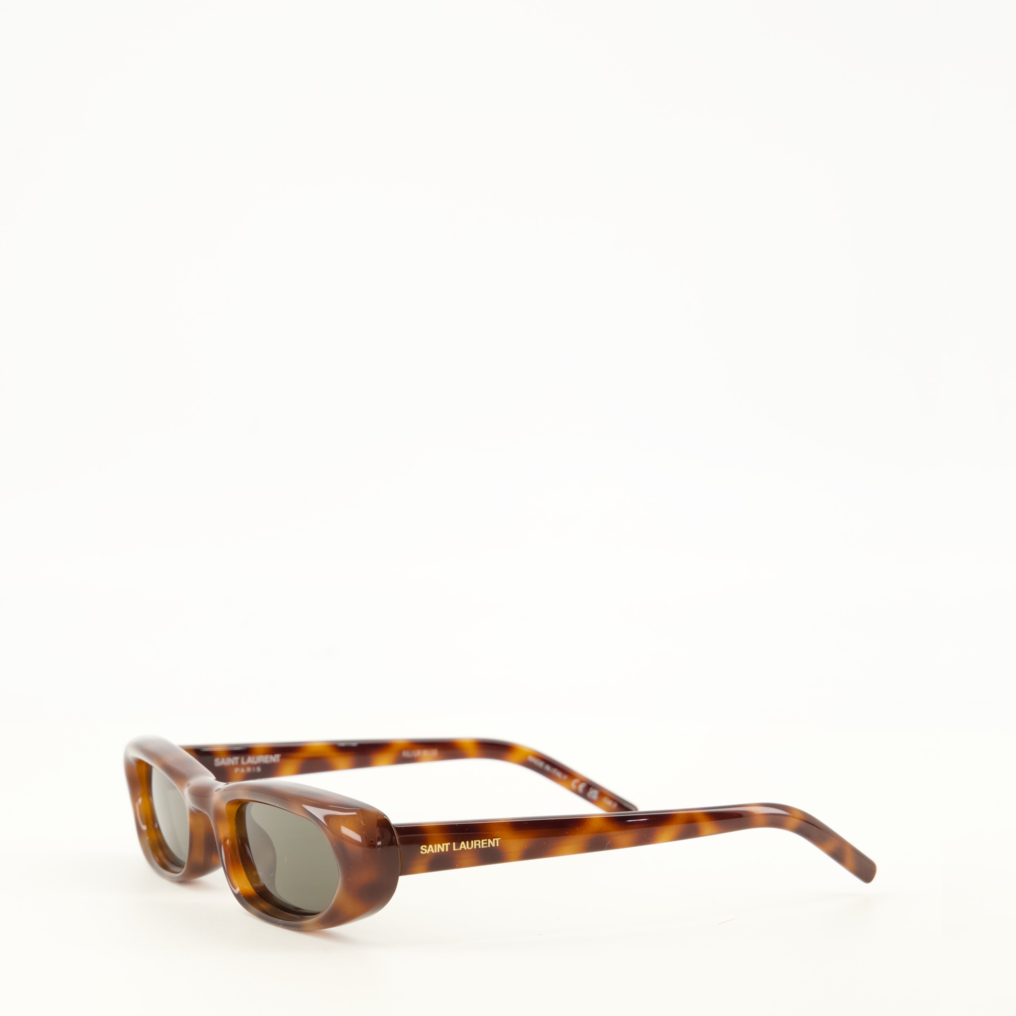 Lunettes Óculos de Sol SL 557 Shade Plump Marrons Saint Laurent Marron Unisexe