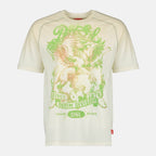 Imagem da t-shirt estampada verde da marca Diesel para Homem - Primavera-Verão 2026 - Vista Frontal