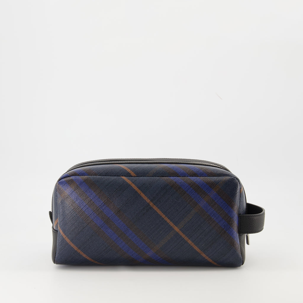 Clutches Pouch de Viagem Check Burberry Azul marinho Homens