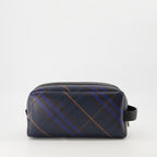 Clutches Pouch de Viagem Check Burberry Azul marinho Homens