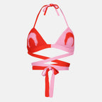 Tops Moon Häkelstrick-BH in Rot Marine Serre Rouge Femme