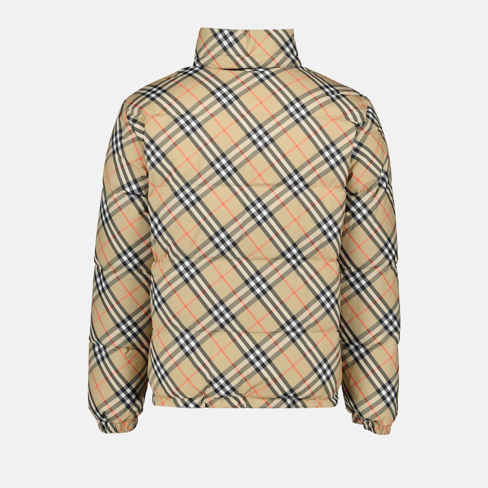 Image de l'article Doudoune Check de la marque Burberry pour Homme - Saison Automne-Hiver 2025 - Vue de Dos