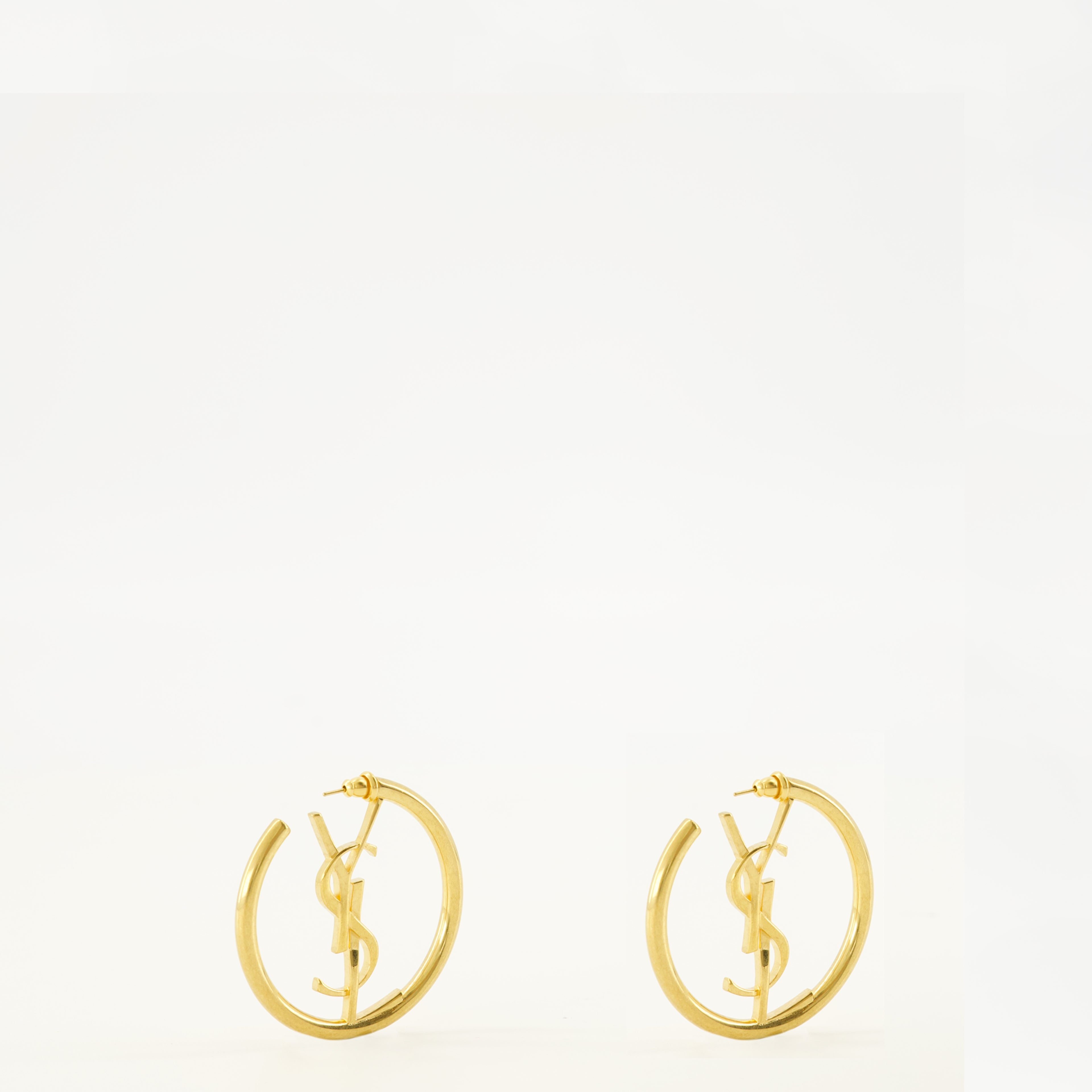 Bijoux Orecchini a Cerchio Gold Cassandre Saint Laurent Doré Femme