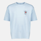 Image de l'article T-shirt Slogan Rose bleu de la marque Drole De Monsieur pour Homme - Saison Printemps-Été 2026 - Vue de Face