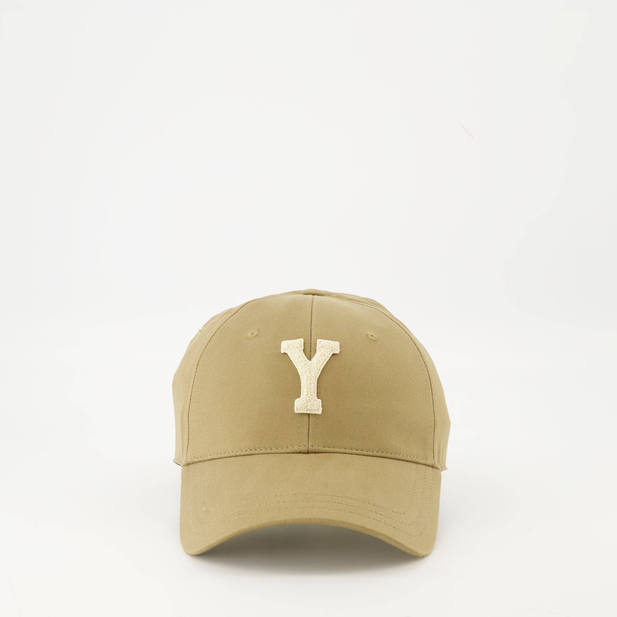 Image of the item University Y Cap by Saint Laurent for Men - Autumn-Winter 2025 - Front View