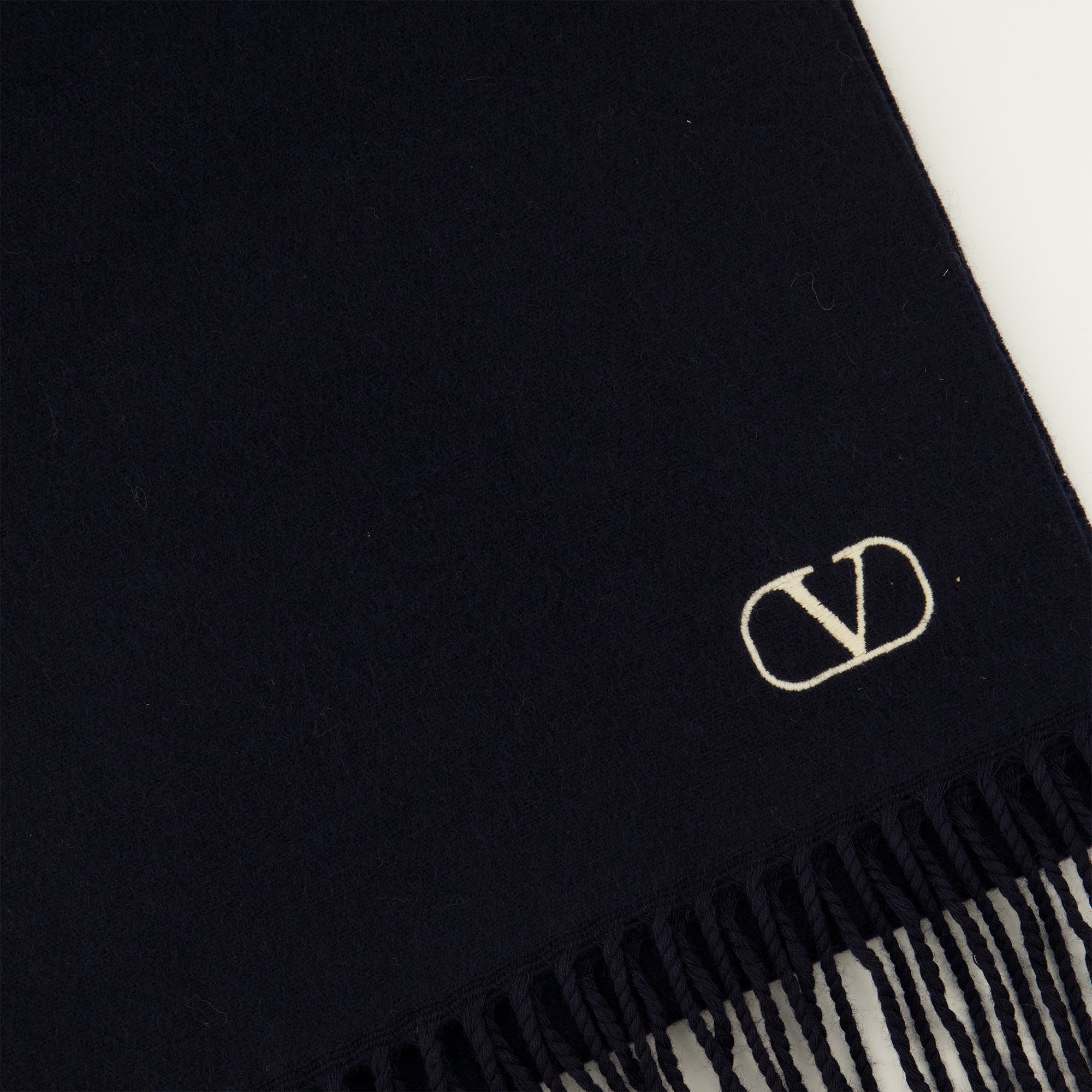 Écharpes, foulards et gants Cachecol de Lã VLogo Azul Marinho Valentino Garavani Bleu foncé Homme