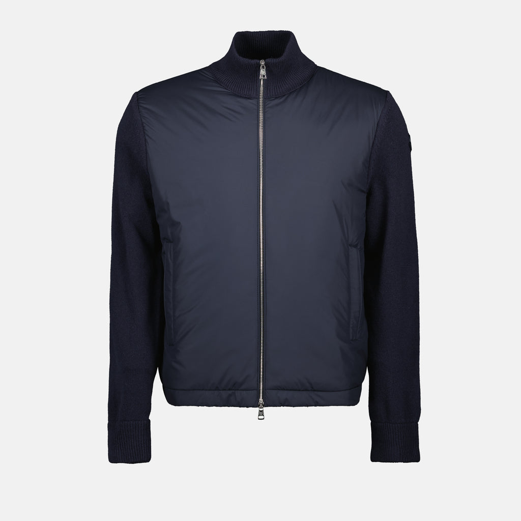 Vestes Doudoune bi-matière Moncler Bleu foncé Homme