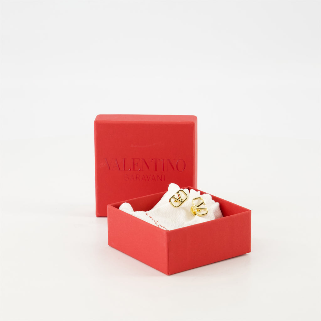 Bijoux Boucles d'oreilles VLogo Valentino Garavani Doré Femme