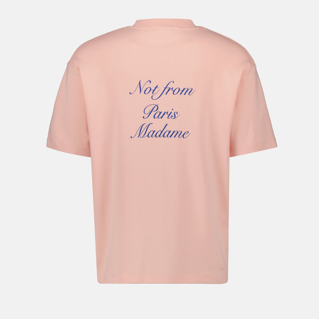 T-Shirts Kursives Slogan T-Shirt Drole De Monsieur Rosa Herren