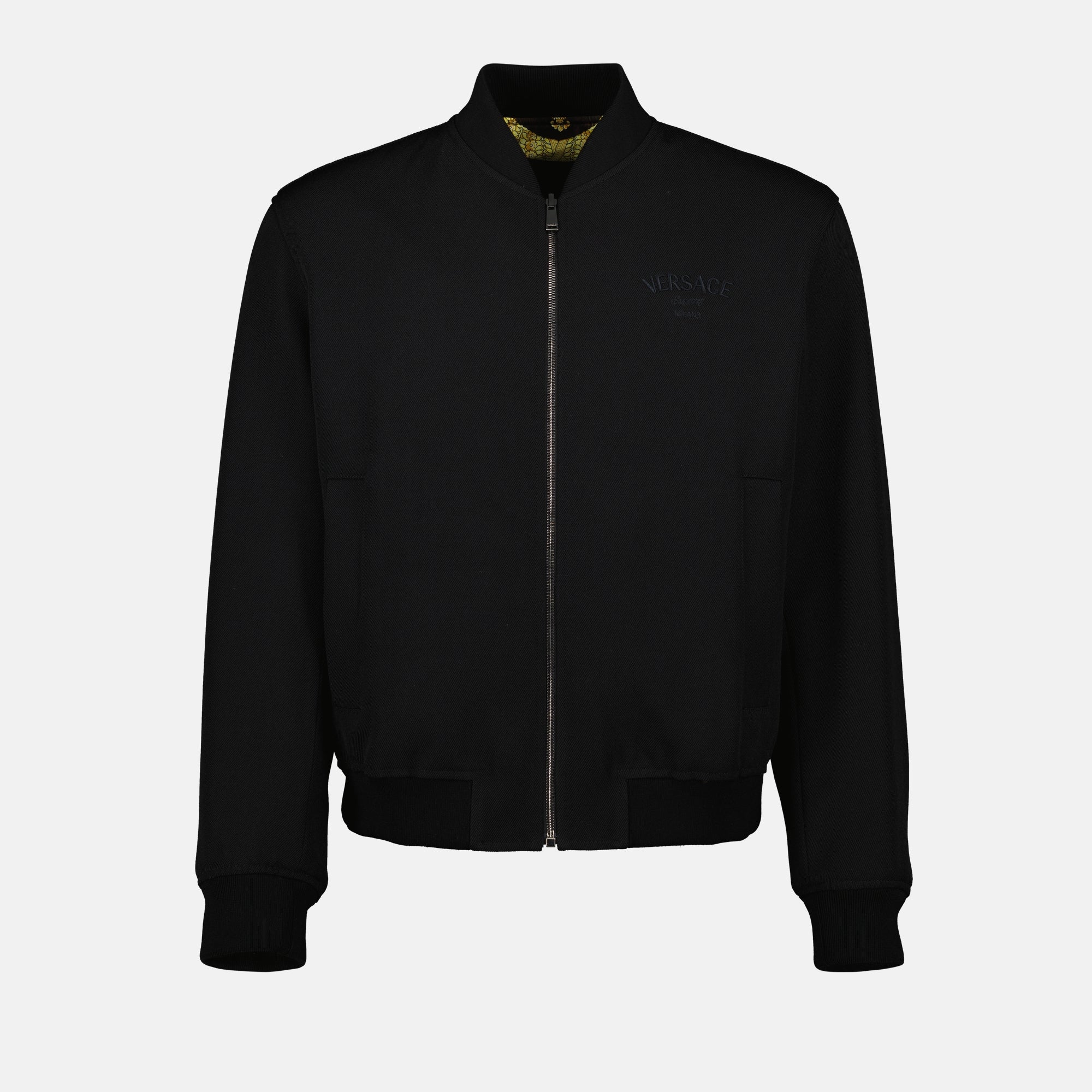 Jackets Reversible Barocco Bomber Versace Yellow Homme