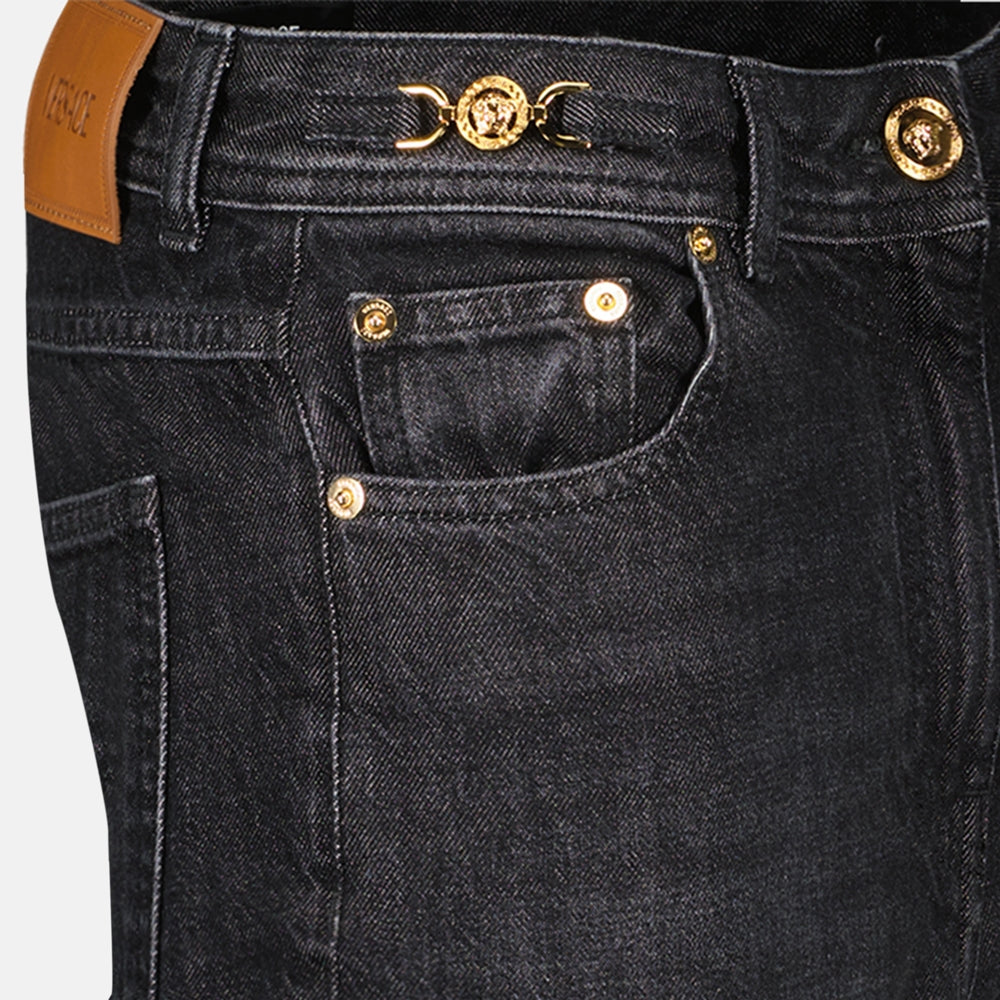 Pantalons Jean Barocco Versace Noir Femme