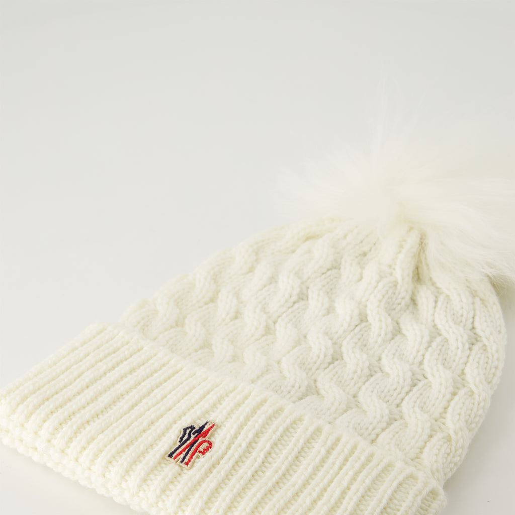 Hats, caps and beanies Bonnet à pompon Moncler Grenoble White Femme