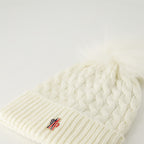 Hats, caps and beanies Bonnet à pompon Moncler Grenoble White Femme
