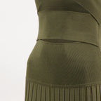 Image de l'article Robe à jupe plissé Sunray kaki de la marque Christopher Esber pour Femme - Saison Printemps-Été 2026 - Vue détaillée_2