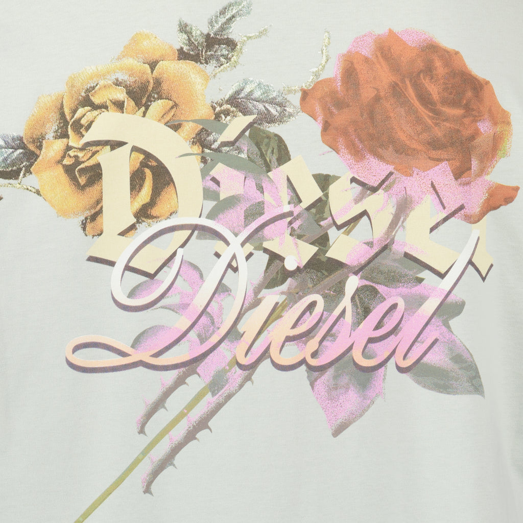 Image de l'article T-shirt T-boggy gris en coton de la marque Diesel pour Homme - Saison Printemps-Été 2026 - Vue détaillée_2