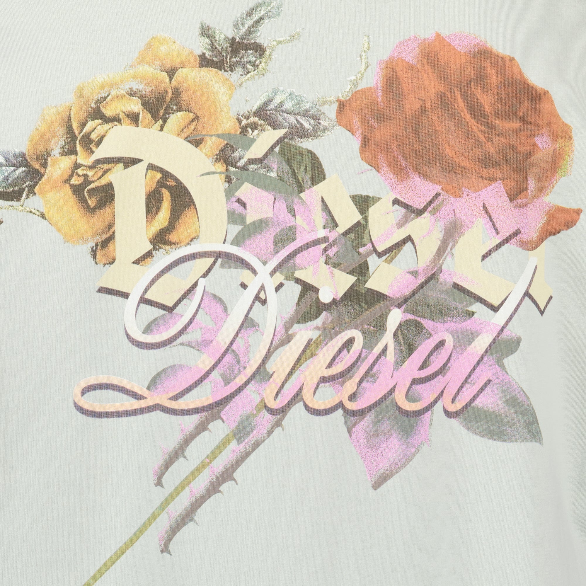 Image de l'article T-shirt T-boggy gris en coton de la marque Diesel pour Homme - Saison Printemps-Été 2026 - Vue détaillée_2