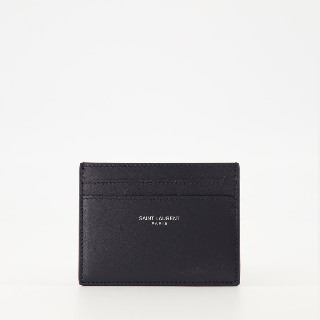 Imagen del porta tarjetas Saint Laurent Paris para Hombre - Temporada Otoño-Invierno 2025 - Vista Frontal