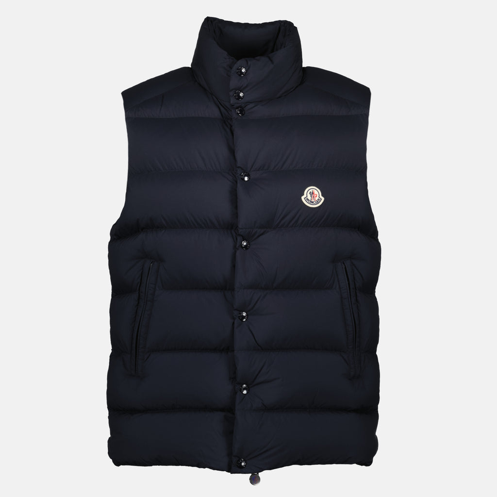 Vestes Tibb Ärmellose Daunenjacke Moncler Bleu Homme