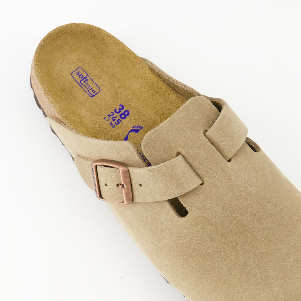 Chaussures ouvertes Mules Boston Birkenstock Beige Femme
