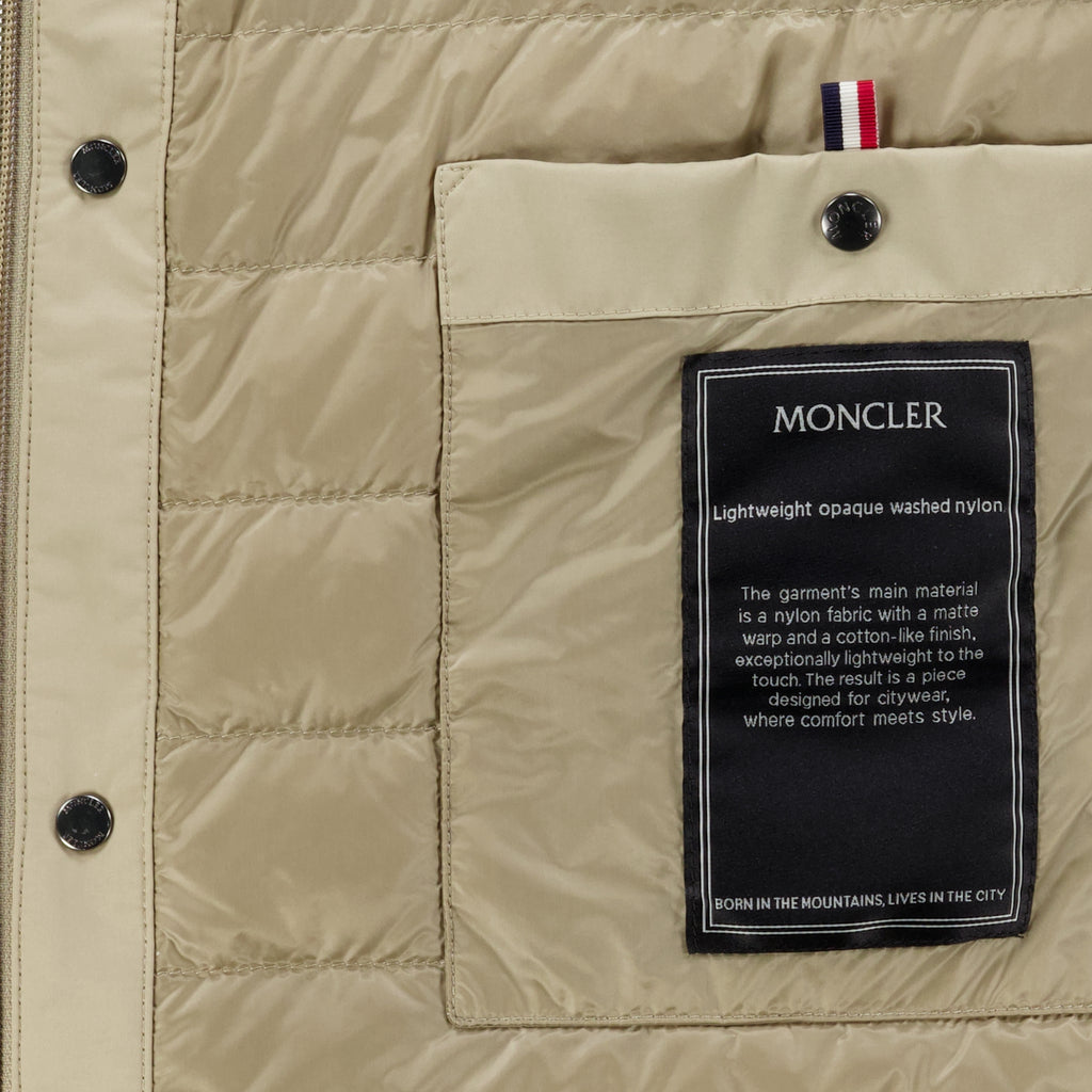 Vestes Camicia Puffer Beige Revoline Moncler Beige Homme