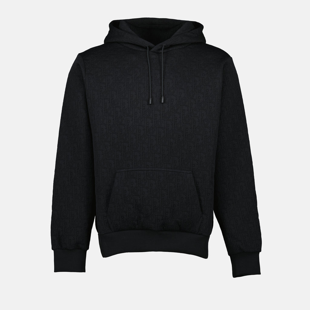 Sweatshirts Oblique Hoodie Dior Schwarz Homme