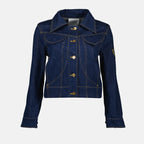 Image de l'article Veste en denim brodée de la marque Patou pour Femme - Saison Automne-Hiver 2025 - Vue de Face
