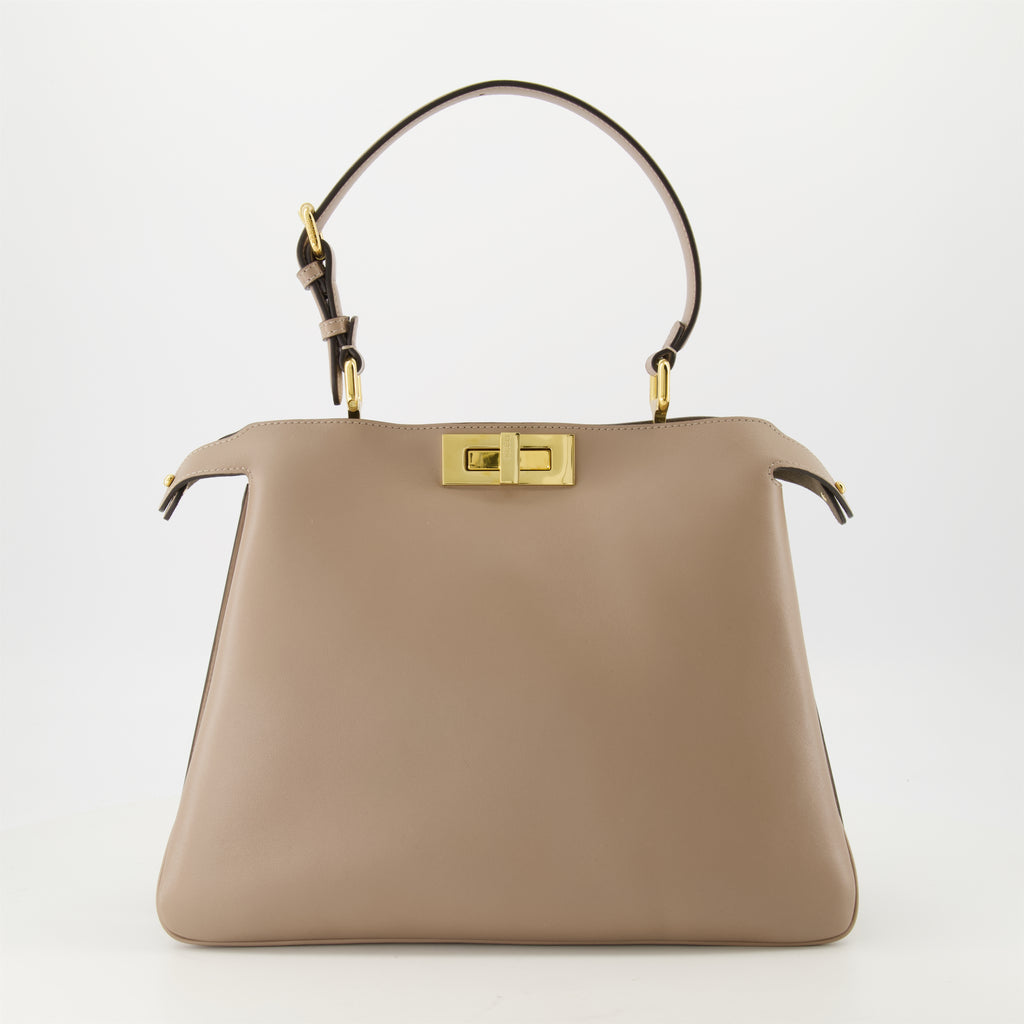 Bolsos de mano y al hombro Bolso Peekaboo Soft Medium Fendi Beige Femme