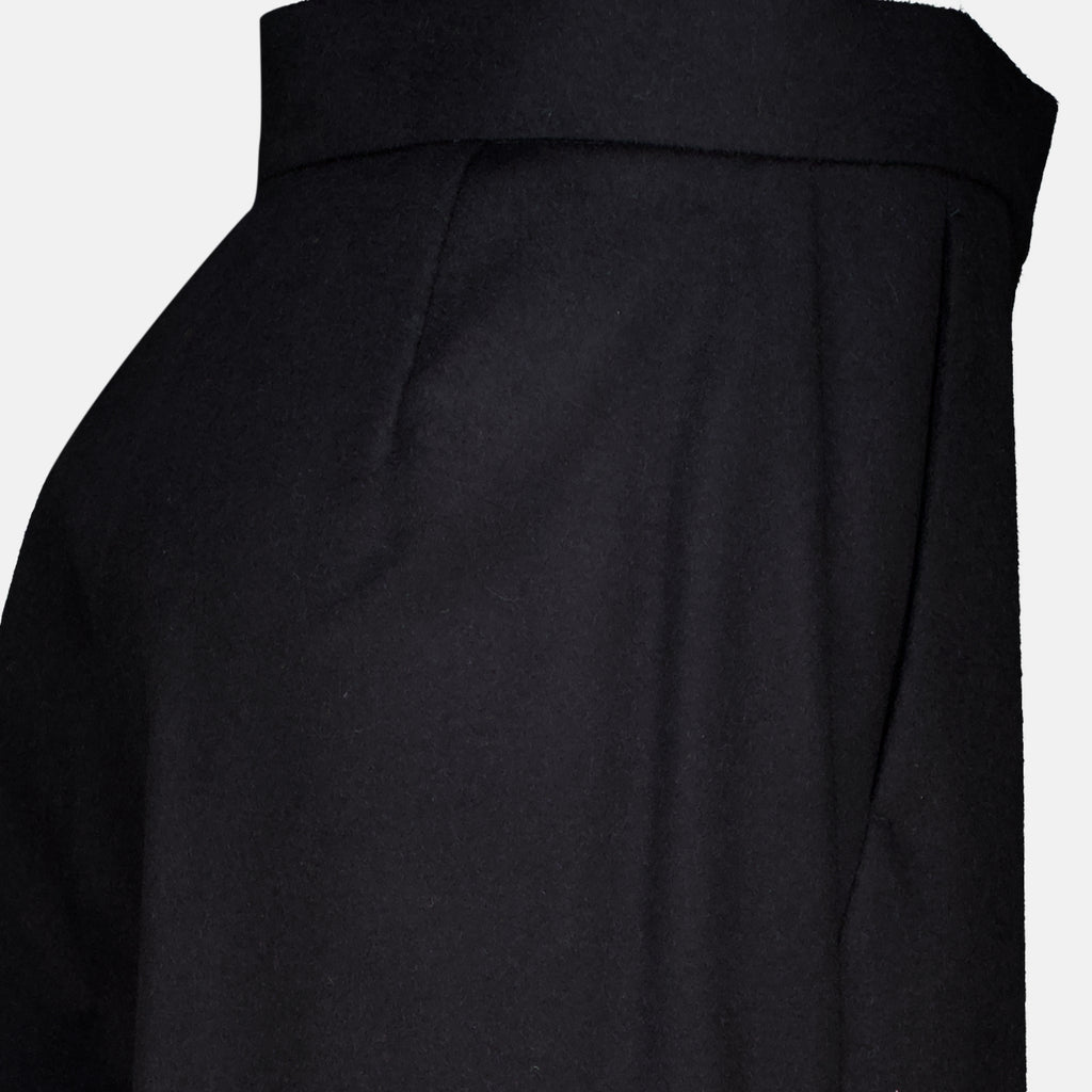 Pantalons Schwarze Weite Hose Max Mara Noir Femme