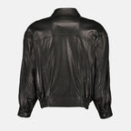 Immagine del bomber in pelle di Saint Laurent per uomo - Autunno-Inverno 2025 - Vista Posteriore