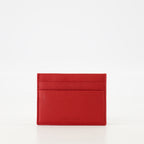 Petite maroquinerie Porte-cartes en cuir Dior Rouge Homme