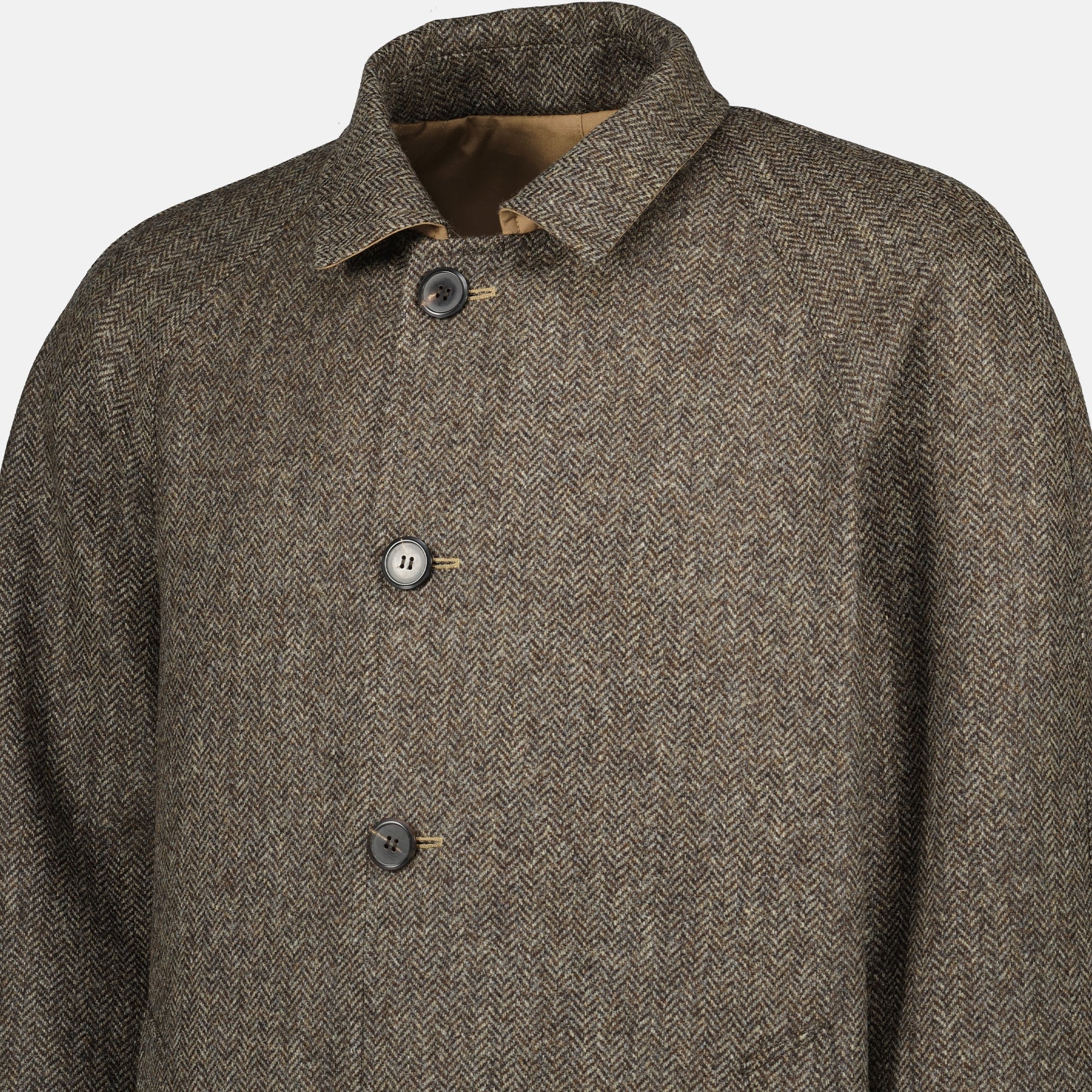 Image de l'article Manteau réversible beige de la marque Prada pour Homme - Saison Printemps-Été 2026 - Vue détaillée_4