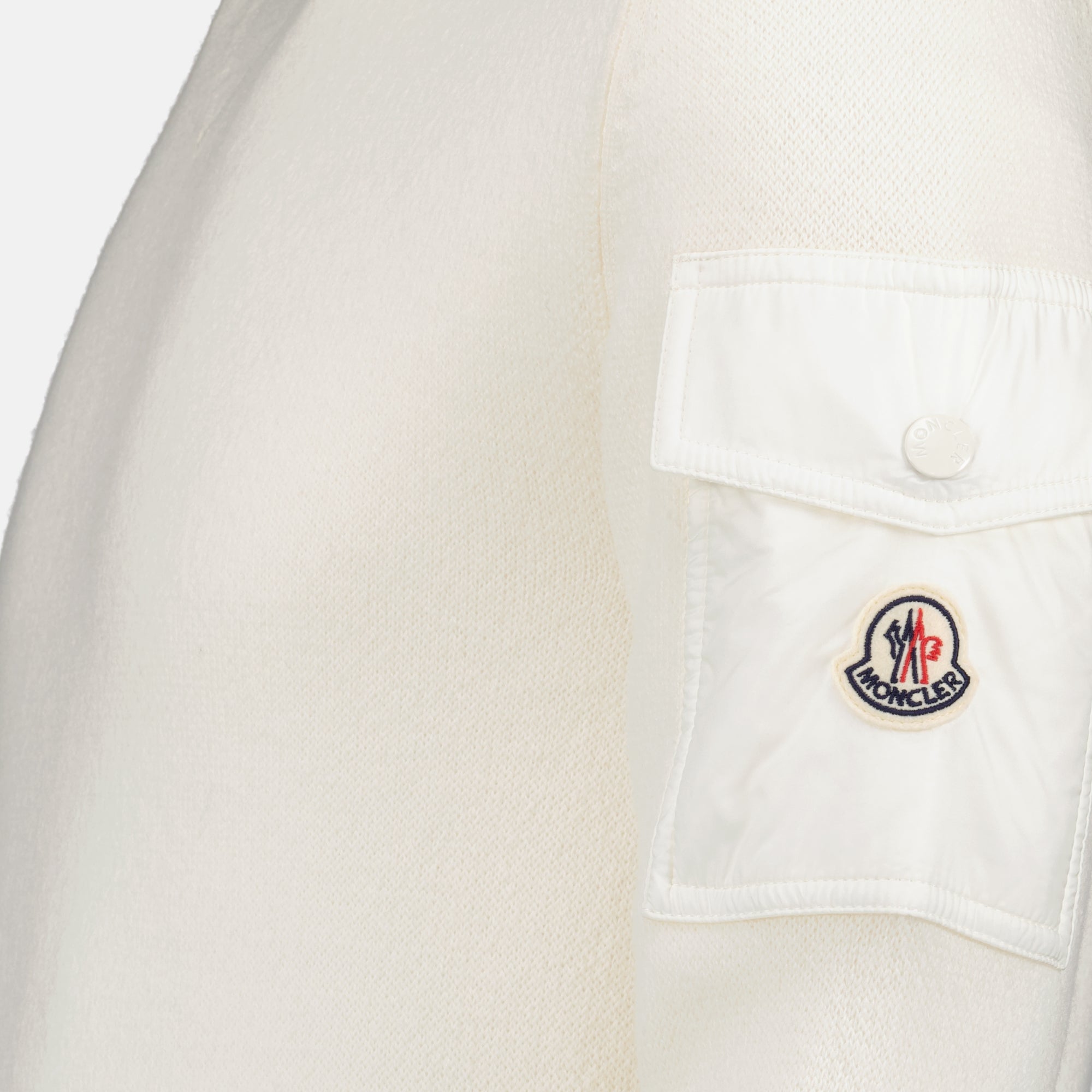Maille Pull en laine blanc Moncler Blanc Homme