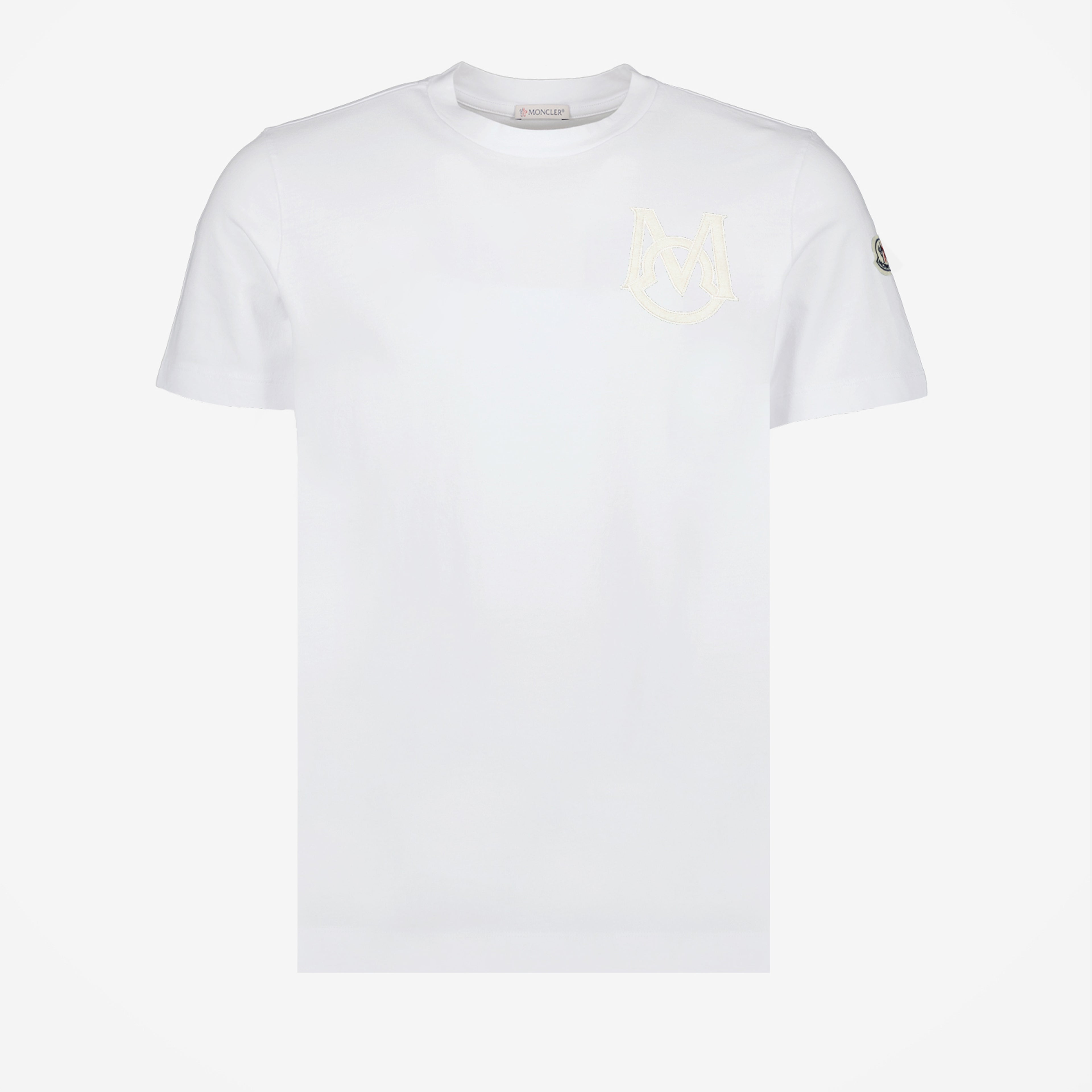 T-shirts T-shirt blanc Moncler Blanc Homme