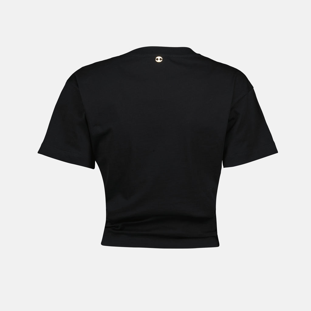 T-shirt T-shirt Piercing Rabanne Nero Femme