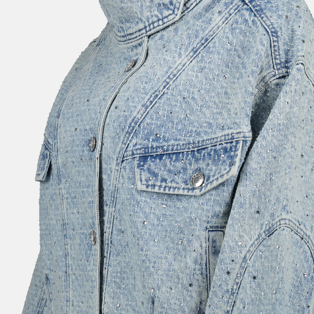 Jaquetas Casaco de Jeans Depsie Iro Azul Femme