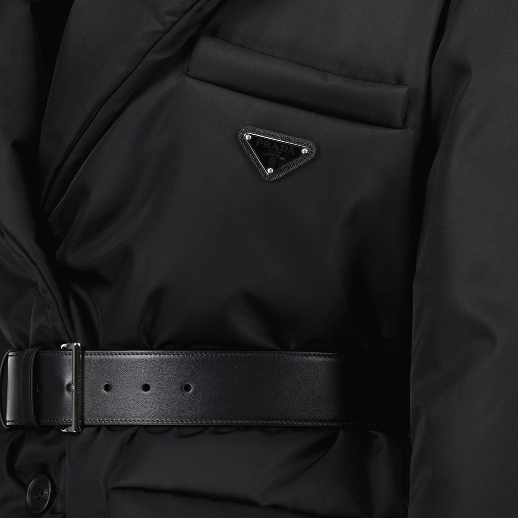 Manteaux Doudoune en Re-Nylon Prada Noir Femme