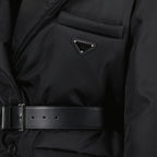 Manteaux Doudoune en Re-Nylon Prada Noir Femme