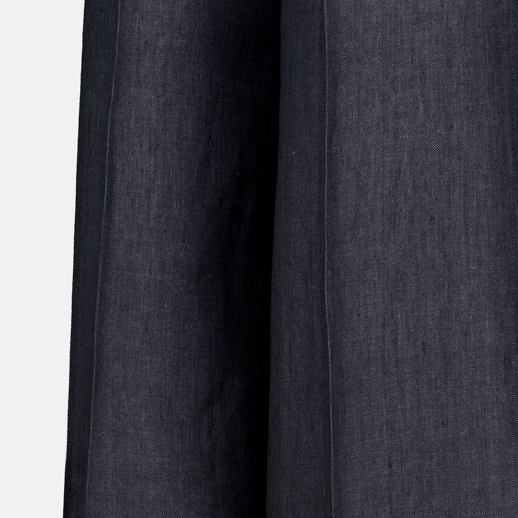 Pantalons グレーシェブロンリネンワイドパンツ Max Mara Gris Femme
